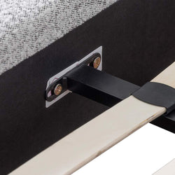 CBD6899-YO Queen Sized Bed Frame - Pepper Boucle - Furniture Castle