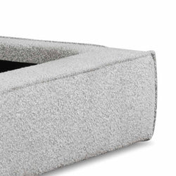 CBD6899-YO Queen Sized Bed Frame - Pepper Boucle - Furniture Castle