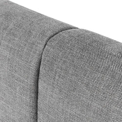 CBD6928-MI - Wide Base King Sized Bed Frame - Flint Grey - Furniture Castle