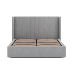 CBD6928-MI - Wide Base King Sized Bed Frame - Flint Grey - Furniture Castle