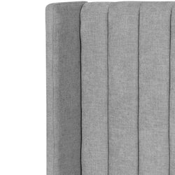 CBD6928-MI - Wide Base King Sized Bed Frame - Flint Grey - Furniture Castle