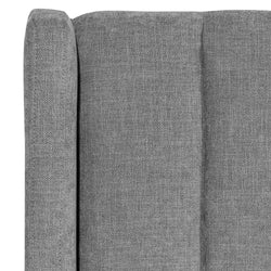 CBD6928-MI - Wide Base King Sized Bed Frame - Flint Grey - Furniture Castle