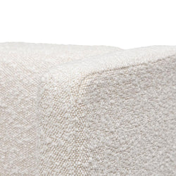 CBD6929-MI Wide Base King Sized Bed Frame - Snow Boucle - Furniture Castle