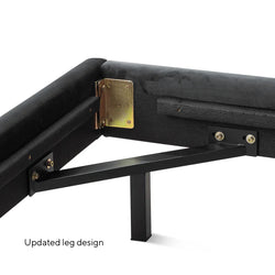 CBD8086-MI Queen Bed Frame - Charcoal Velvet - Furniture Castle
