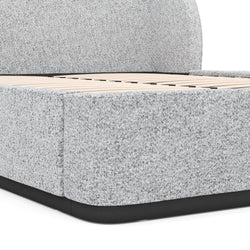 CBD8091-MI King Bed Frame - Pepper Boucle - Furniture Castle
