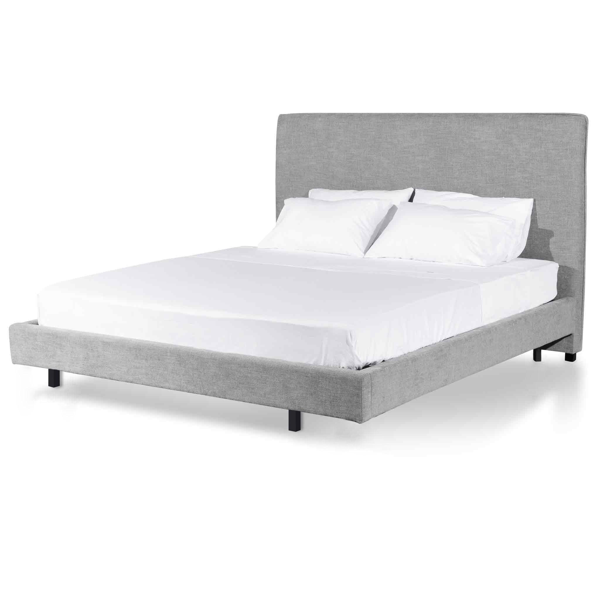 CBD8093-MI King Bed Frame - Flint Grey - Furniture Castle