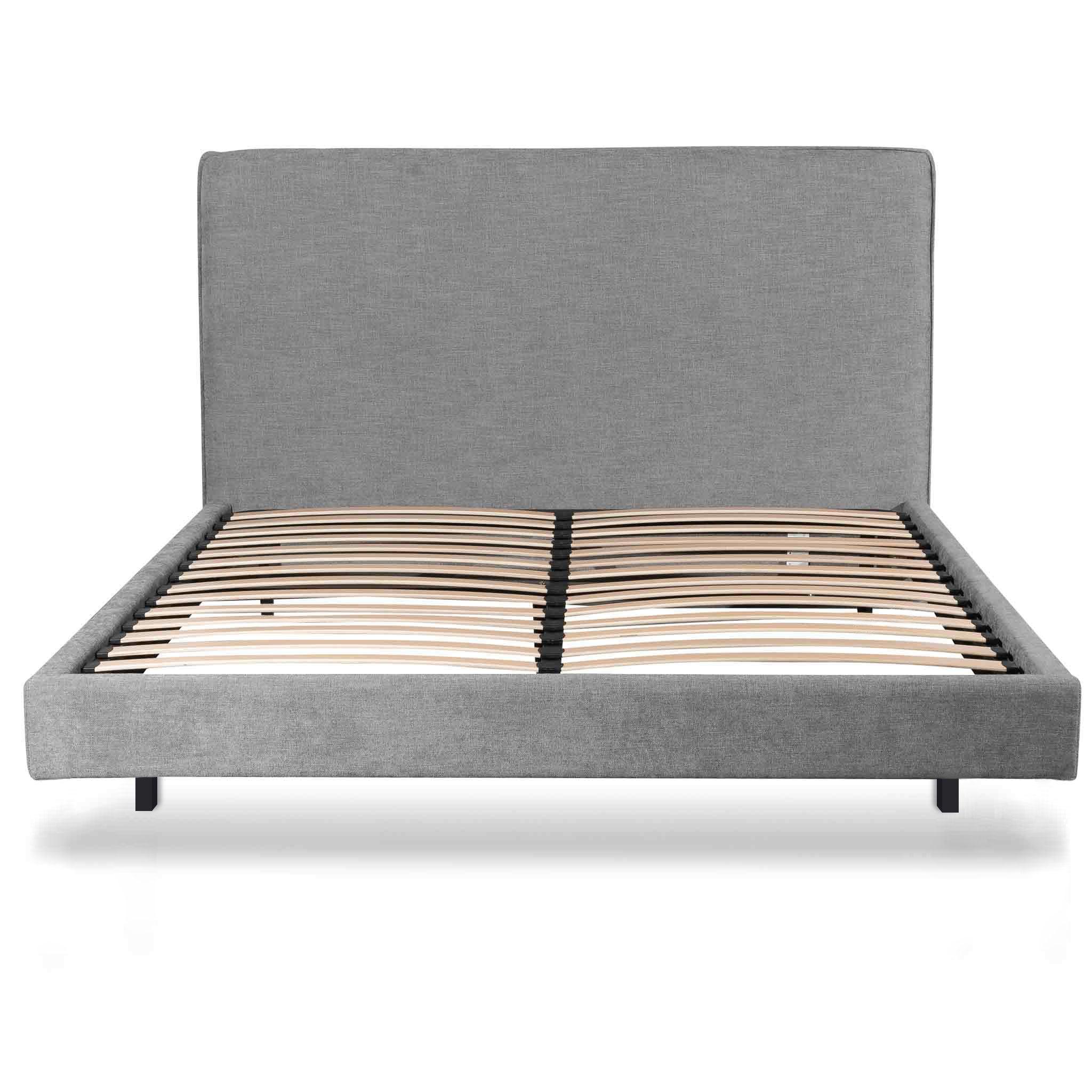 CBD8093-MI King Bed Frame - Flint Grey - Furniture Castle
