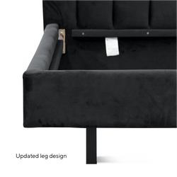 CBD8093-MI King Bed Frame - Flint Grey - Furniture Castle