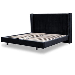 CBD8100-MI King Bed Frame - Black Velvet - Furniture Castle