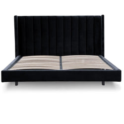 CBD8100-MI King Bed Frame - Black Velvet - Furniture Castle