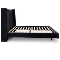 CBD8100-MI King Bed Frame - Black Velvet - Furniture Castle