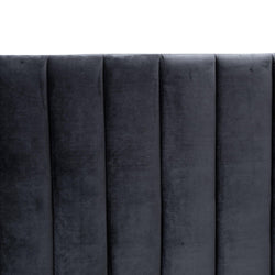 CBD8100-MI King Bed Frame - Black Velvet - Furniture Castle