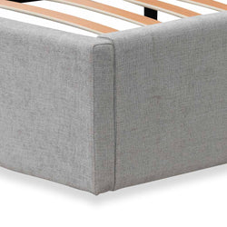 CBD8108-MI Wide Base Queen Sized Bed Frame - Oyster Beige - Furniture Castle