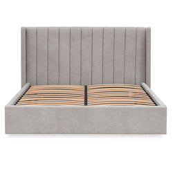 CBD8108-MI Wide Base Queen Sized Bed Frame - Oyster Beige - Furniture Castle