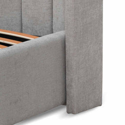 CBD8108-MI Wide Base Queen Sized Bed Frame - Oyster Beige - Furniture Castle