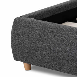 CBD8150-YO King Bed Frame - Charcoal Boucle - Furniture Castle
