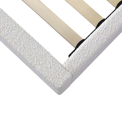 CBD8186-YO Queen Bed Frame - Cream White - Furniture Castle
