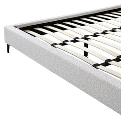CBD8186-YO Queen Bed Frame - Cream White - Furniture Castle