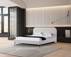 CBD8186-YO Queen Bed Frame - Cream White - Furniture Castle