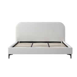 CBD8186-YO Queen Bed Frame - Cream White - Furniture Castle