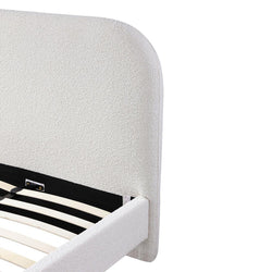 CBD8186-YO Queen Bed Frame - Cream White - Furniture Castle