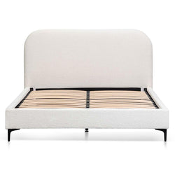 CBD8187-YO King Bed Frame - Cream White - Furniture Castle