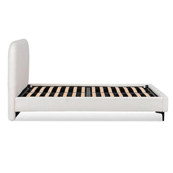 CBD8187-YO King Bed Frame - Cream White - Furniture Castle