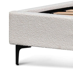 CBD8187-YO King Bed Frame - Cream White - Furniture Castle