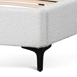 CBD8187-YO King Bed Frame - Cream White - Furniture Castle