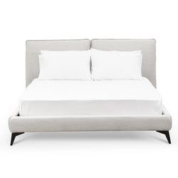 CBD8392-YO Fabric King Bed - Pearl Grey - Furniture Castle