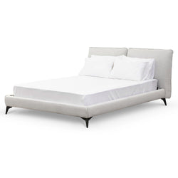 CBD8392-YO Fabric King Bed - Pearl Grey - Furniture Castle