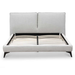 CBD8392-YO Fabric King Bed - Pearl Grey - Furniture Castle