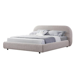 CBD8396-YO King Bed Frame - Olive Brown Boucle - Furniture Castle