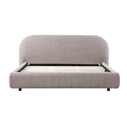 CBD8396-YO King Bed Frame - Olive Brown Boucle - Furniture Castle