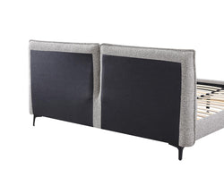 CBD8398-YO King Bed Frame - Charcoal Pepper Boucle - Furniture Castle