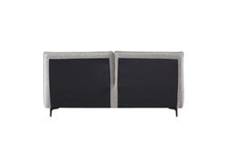 CBD8398-YO King Bed Frame - Charcoal Pepper Boucle - Furniture Castle