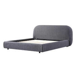CBD8398-YO King Bed Frame - Charcoal Pepper Boucle - Furniture Castle
