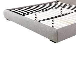 CBD8399-YO King Bed Frame - Olive Brown Boucle - Furniture Castle