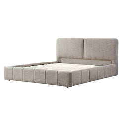 CBD8401-YO King Bed Frame - Olive Brown Boucle - Furniture Castle