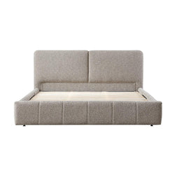 CBD8401-YO King Bed Frame - Olive Brown Boucle - Furniture Castle
