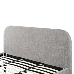 CBD8403-YO King Bed Frame - Olive Brown Boucle - Furniture Castle