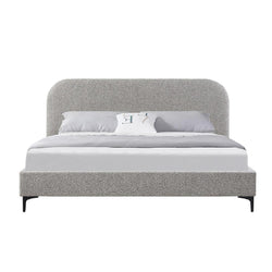 CBD8403-YO King Bed Frame - Olive Brown Boucle - Furniture Castle