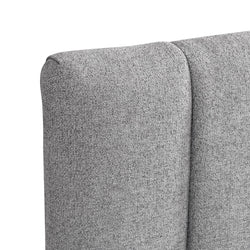 CBD8550-MI Wide Base Queen Bed Frame - Spec Grey with Storage - Furniture Castle