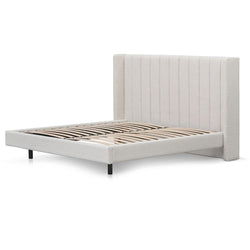 CBD8609-MI King Sized Bed Frame - Snow Boucle - Furniture Castle