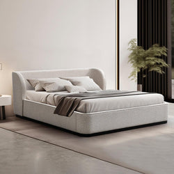 CBD8759-MI King Bed Frame - Clay Grey - Furniture Castle