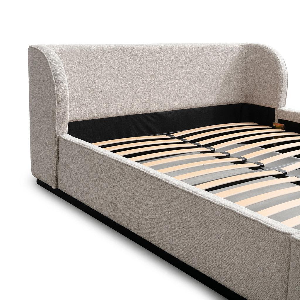CBD8759-MI King Bed Frame - Clay Grey - Furniture Castle
