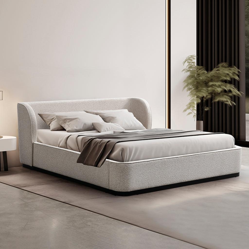 CBD8760-MI Queen Bed Frame - Clay Grey - Furniture Castle