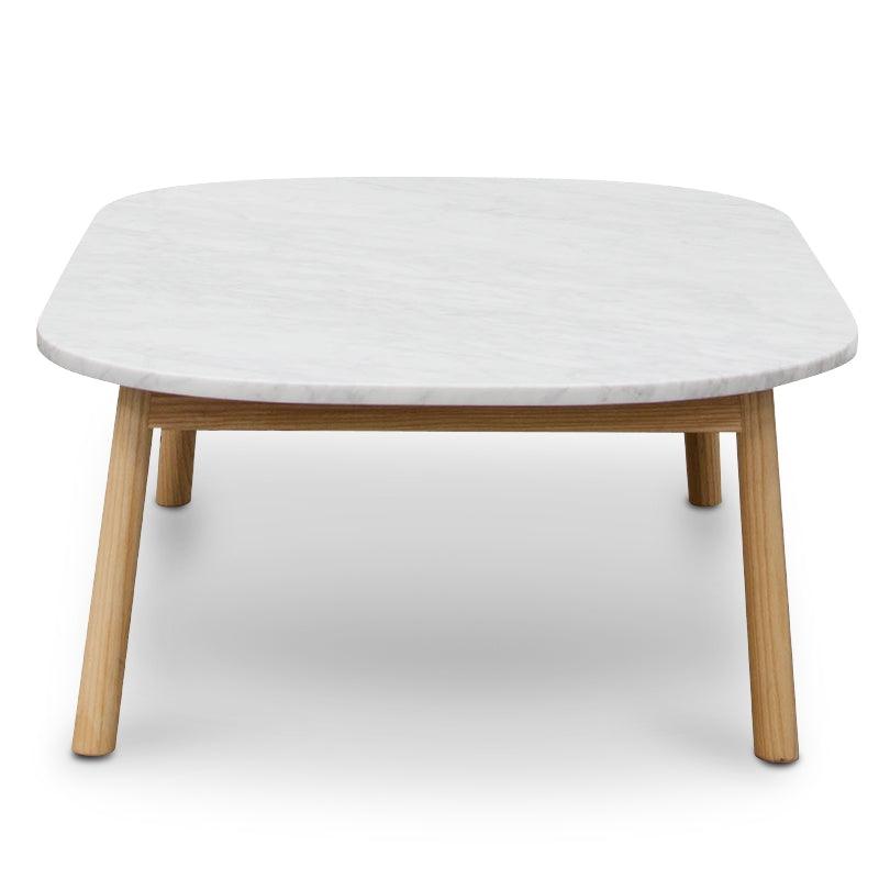 CCF2012-SD 110cm Marble Coffee Table - Natural Base - Furniture Castle