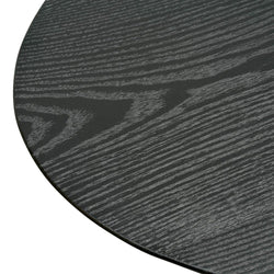 CCF2481-SD 117.5cm Coffee Table - Black Ash Veneer - Black Legs - Furniture Castle