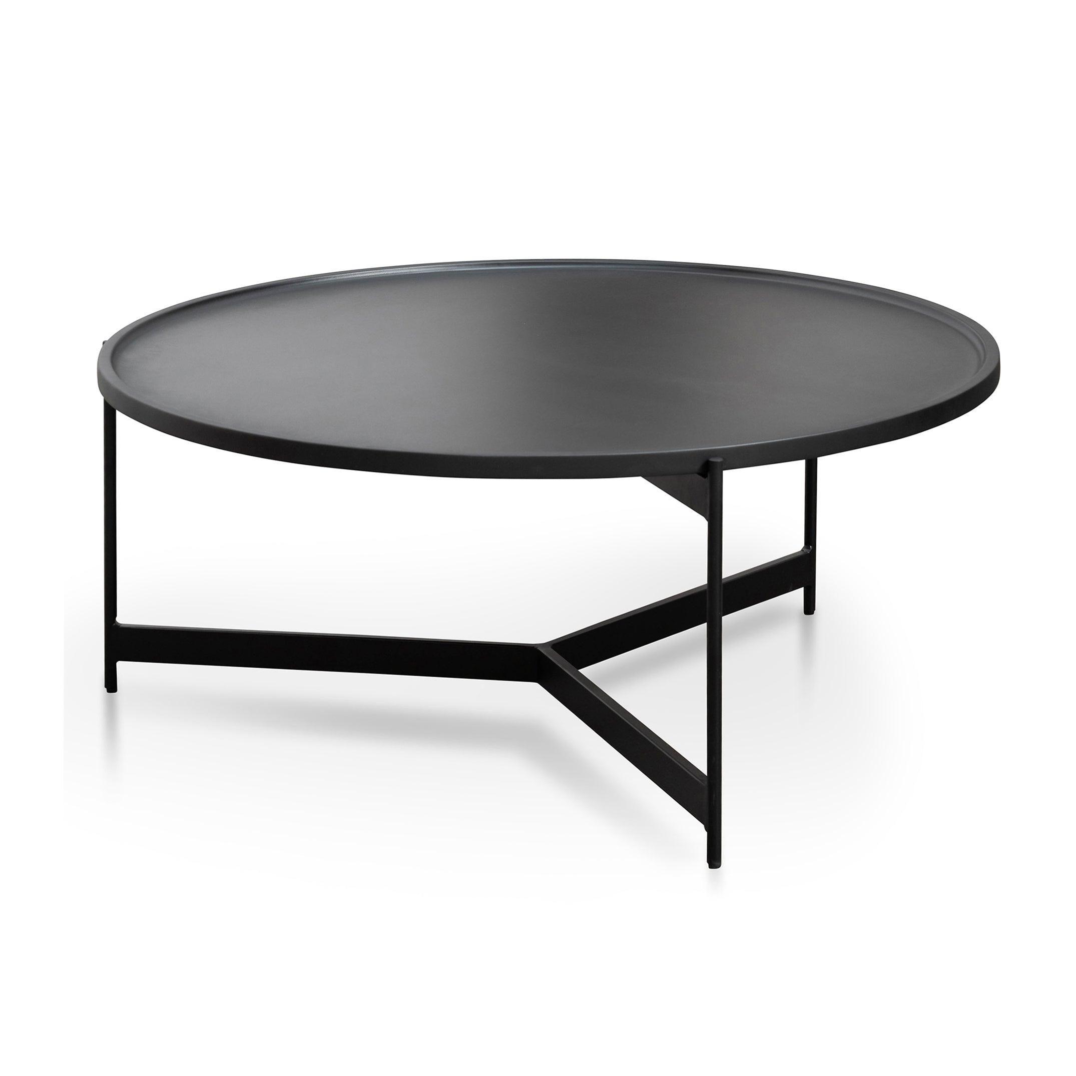 CCF2564-SU 90cm Coffee Table - Matt Black - Furniture Castle